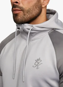 Tracksuit Tops<Gym King Core + Poly Full Zip Shadow Grey