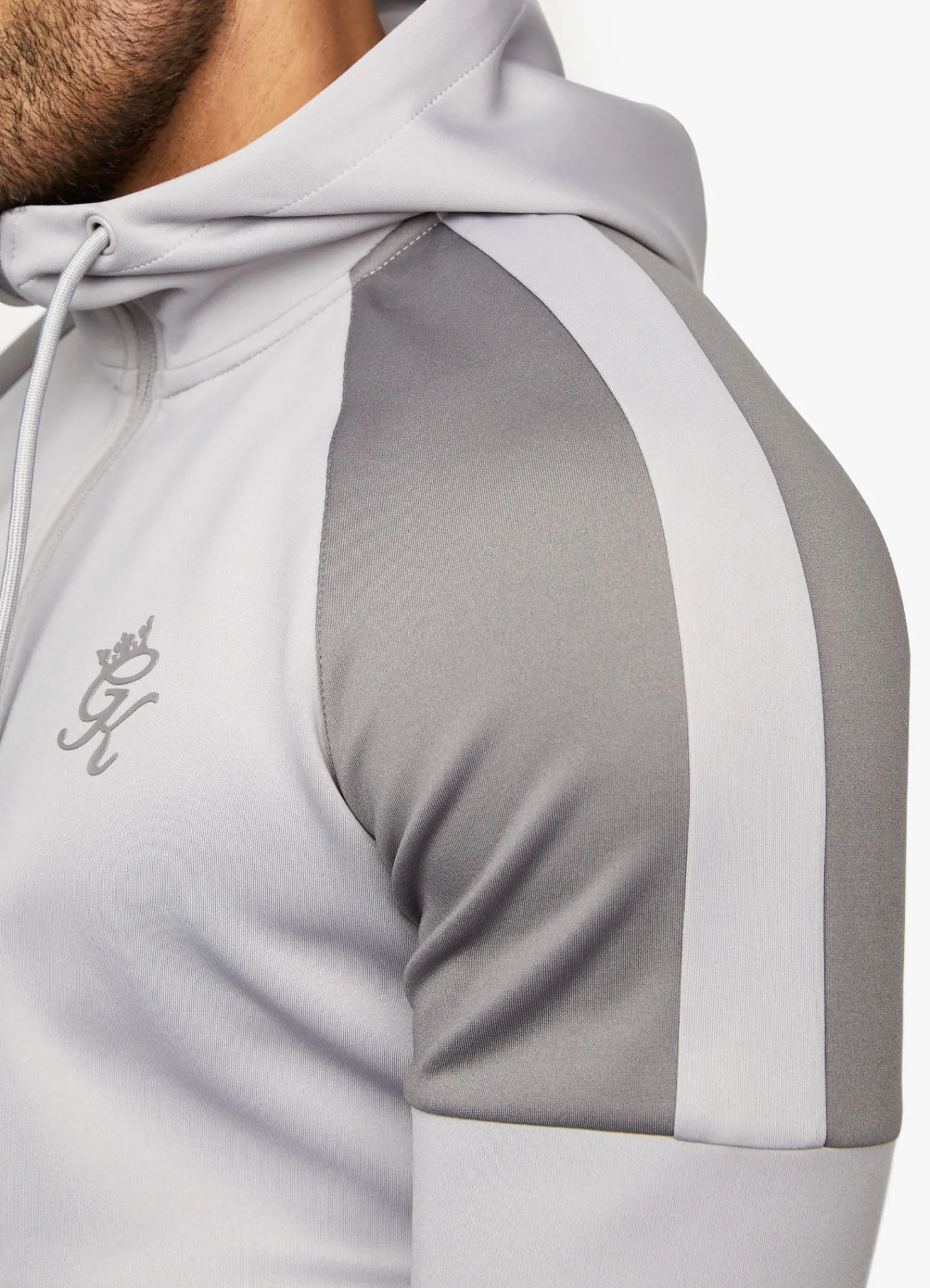 Tracksuit Tops<Gym King Core + Poly Full Zip Shadow Grey