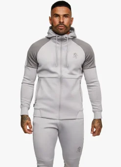 Tracksuit Tops<Gym King Core + Poly Full Zip Shadow Grey