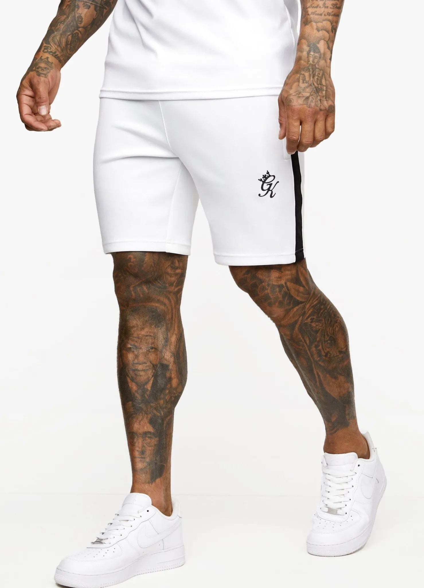 Shorts<Gym King Core Plus Poly Short White