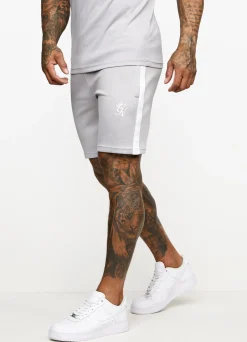Shorts<Gym King Core Plus Poly Short Grey Marl/White