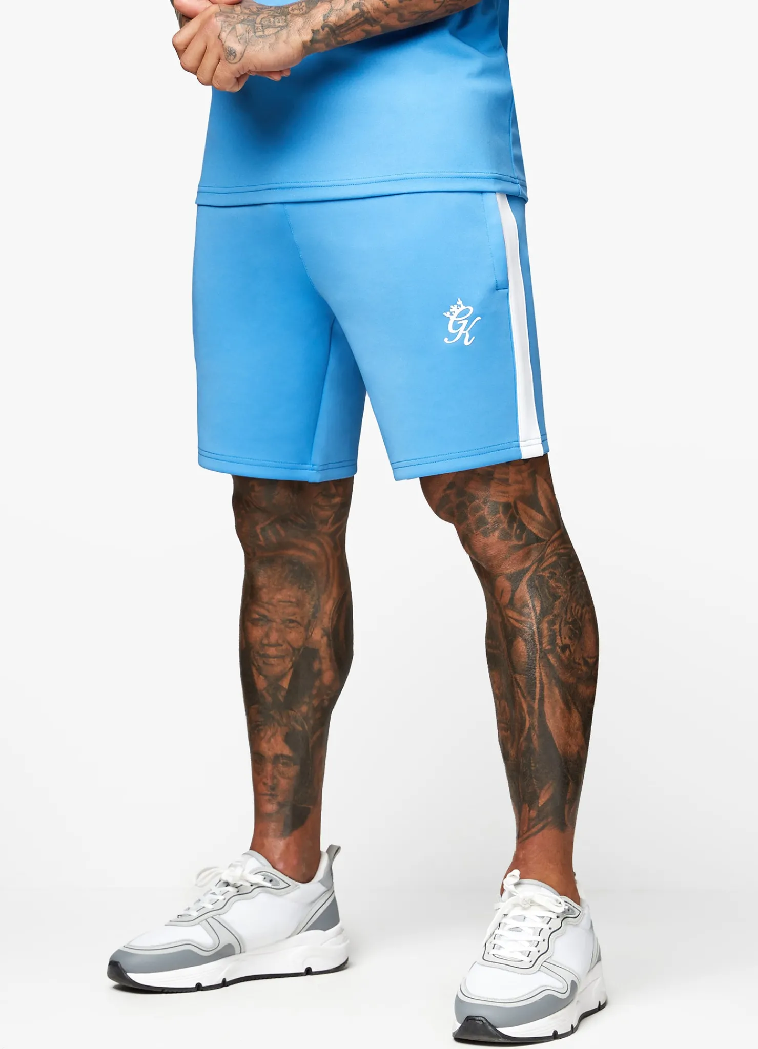 Twin Sets<Gym King Core Plus Poly Short Azure Blue
