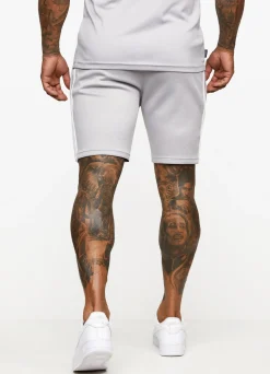Shorts<Gym King Core Plus Poly Short Grey Marl/White