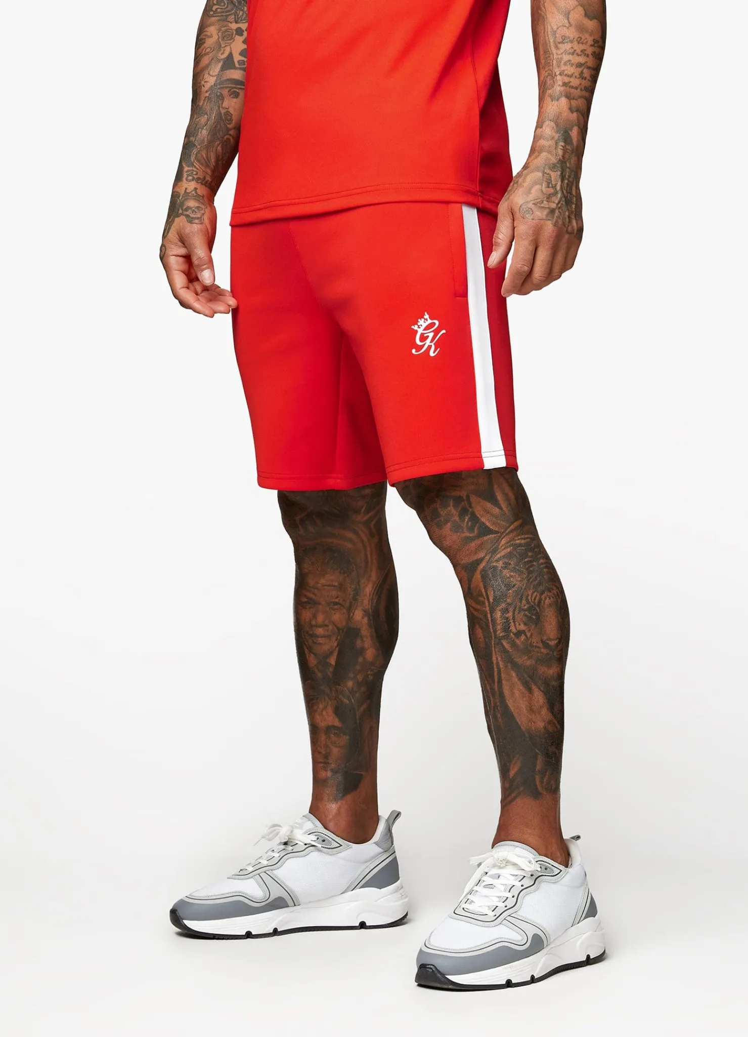 Shorts<Gym King Core Plus Poly Short Chilli Red