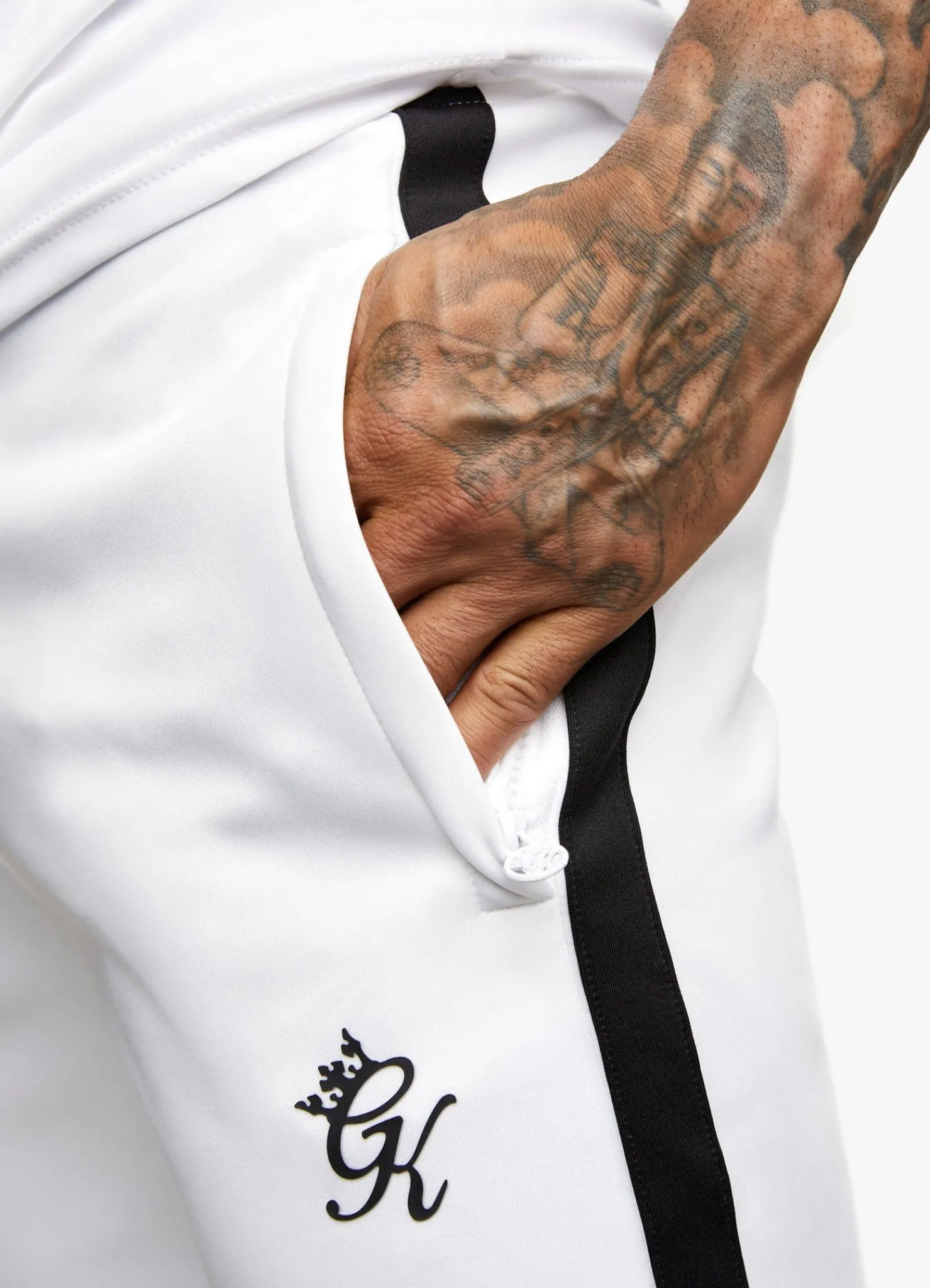 Shorts<Gym King Core Plus Poly Short White