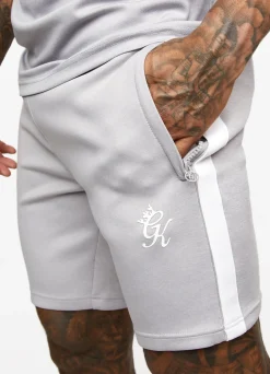 Twin Sets<Gym King Core Plus Poly Short Grey Marl/White