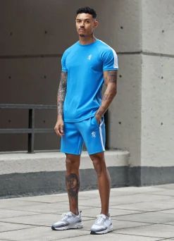 Shorts<Gym King Core Plus Poly Short Azure Blue