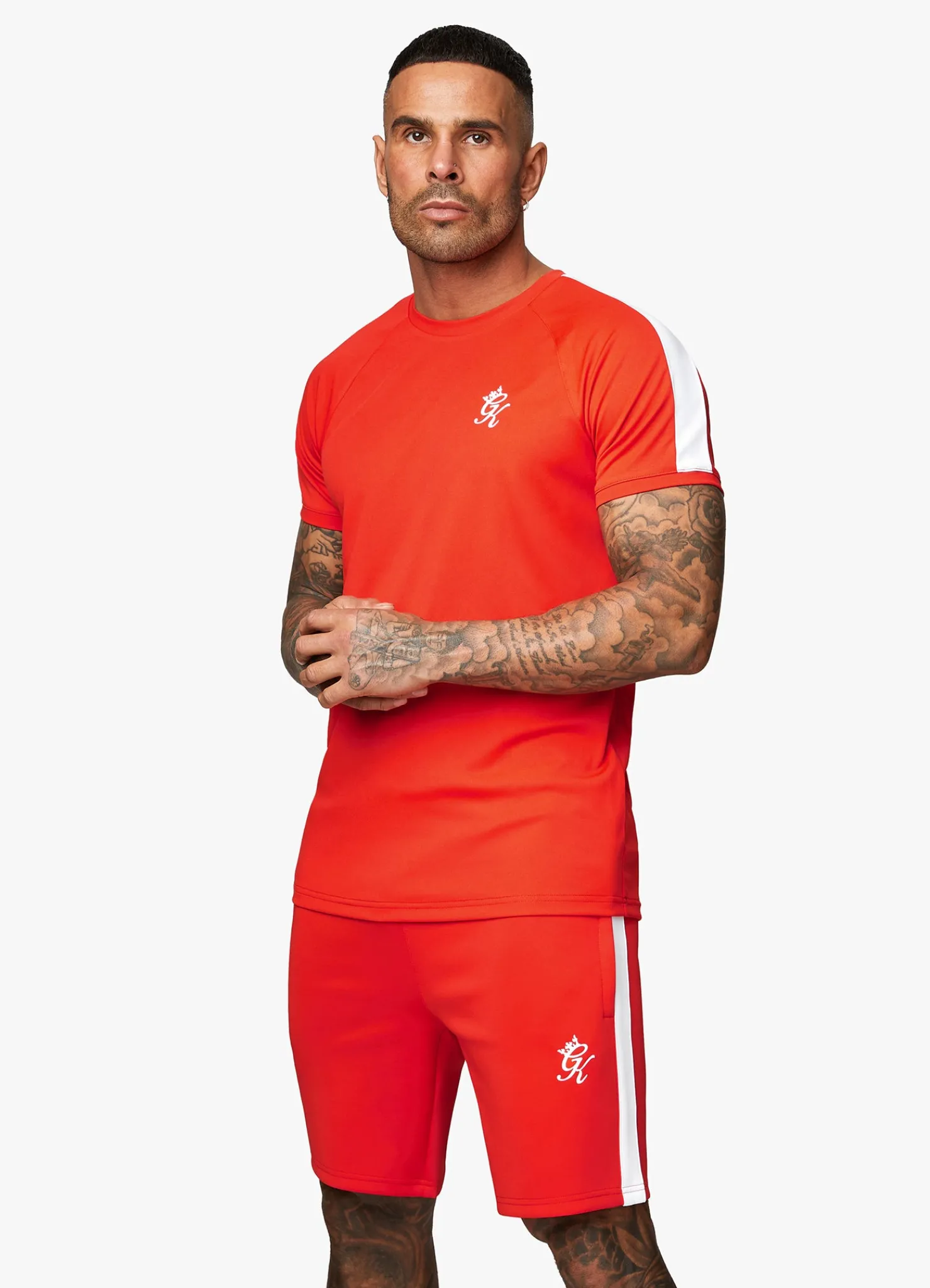 Shorts<Gym King Core Plus Poly Short Chilli Red
