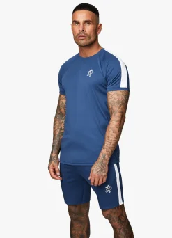 T-Shirts<Gym King Core Plus Poly Tee Moonlight Blue