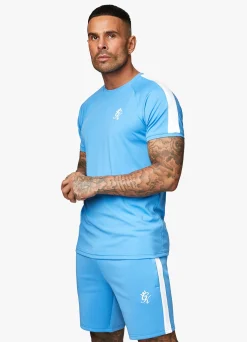 Twin Sets<Gym King Core Plus Poly Tee Azure Blue