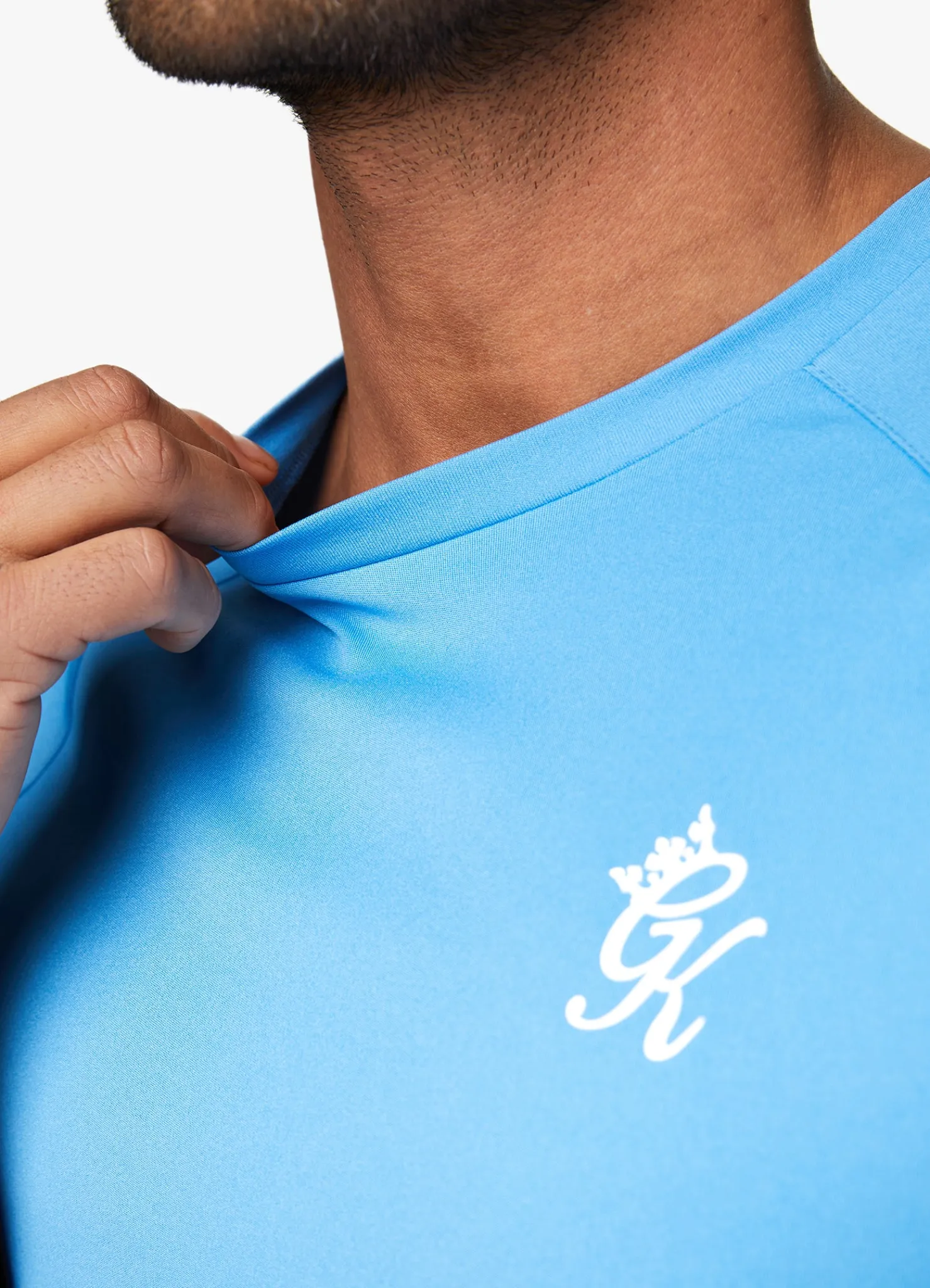 Twin Sets<Gym King Core Plus Poly Tee Azure Blue