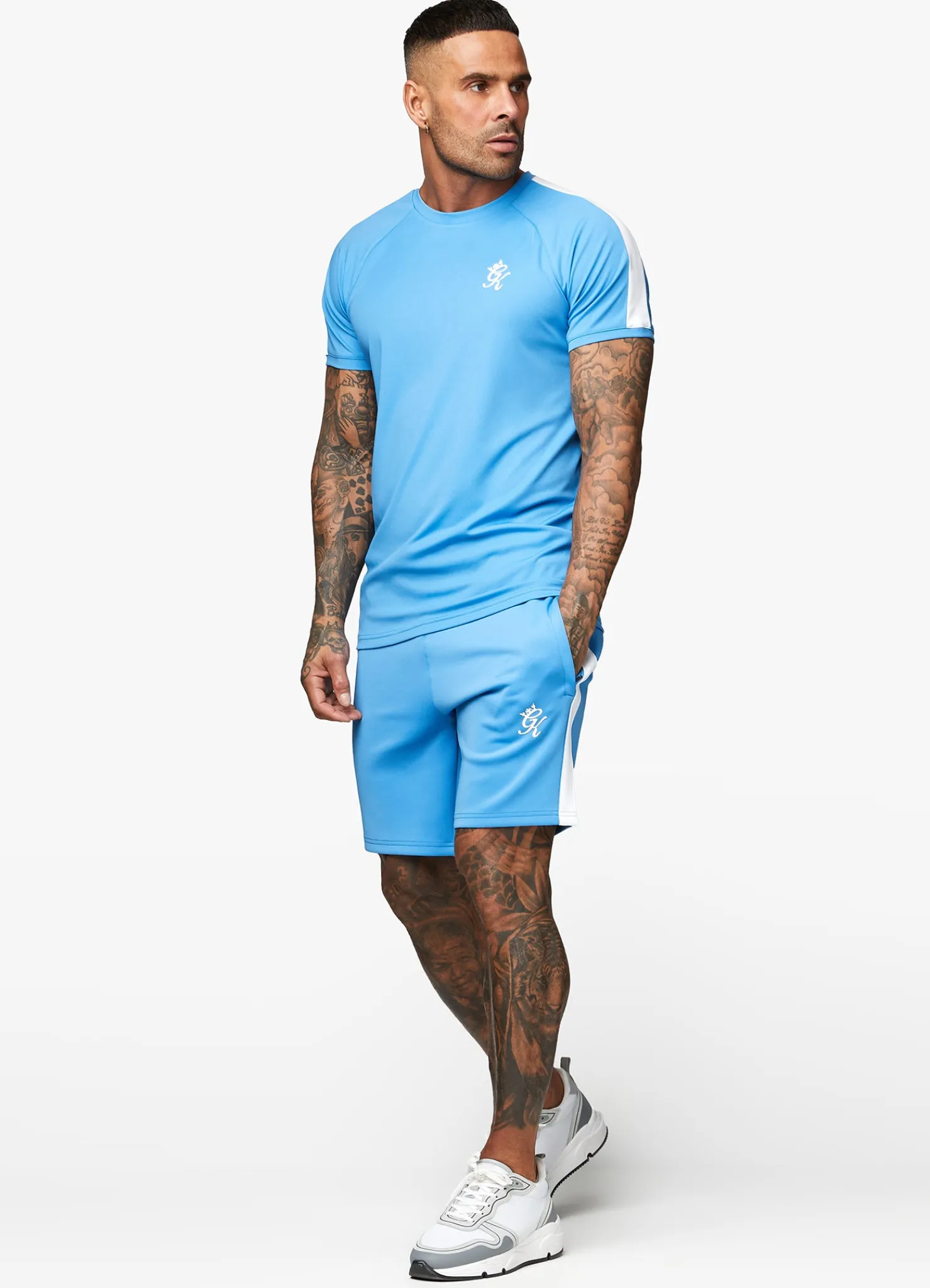 Twin Sets<Gym King Core Plus Poly Tee Azure Blue