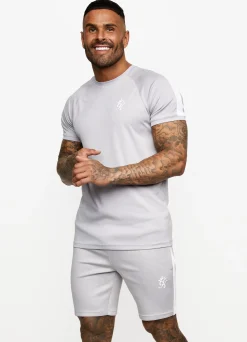 Twin Sets<Gym King Core Plus Poly Tee Grey Marl/White