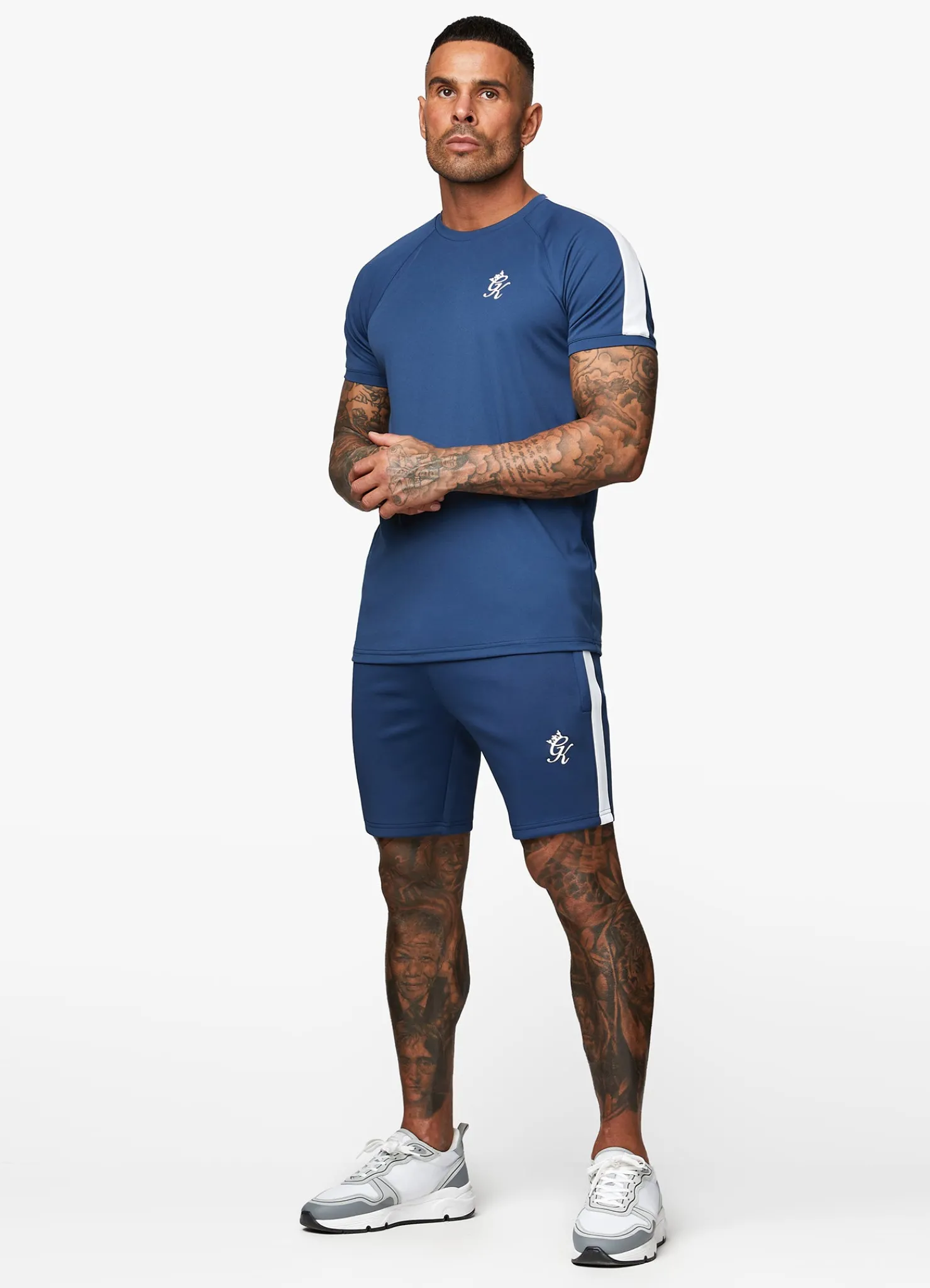 Twin Sets<Gym King Core Plus Poly Tee Moonlight Blue