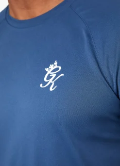 T-Shirts<Gym King Core Plus Poly Tee Moonlight Blue