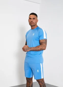 Twin Sets<Gym King Core Plus Poly Tee Azure Blue