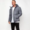 Outerwear<Gym King Core Tech Puffer Jacket Grey