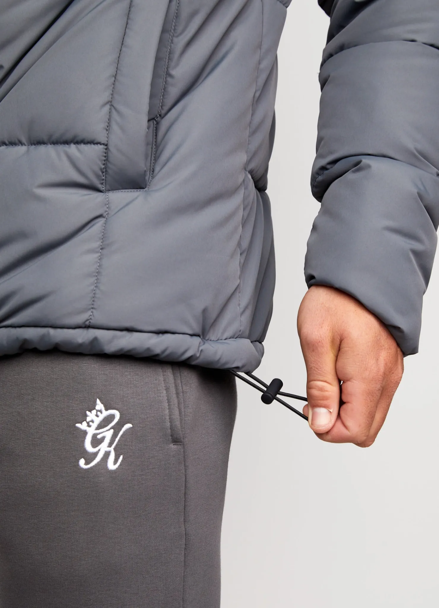 Outerwear<Gym King Core Tech Puffer Jacket Grey