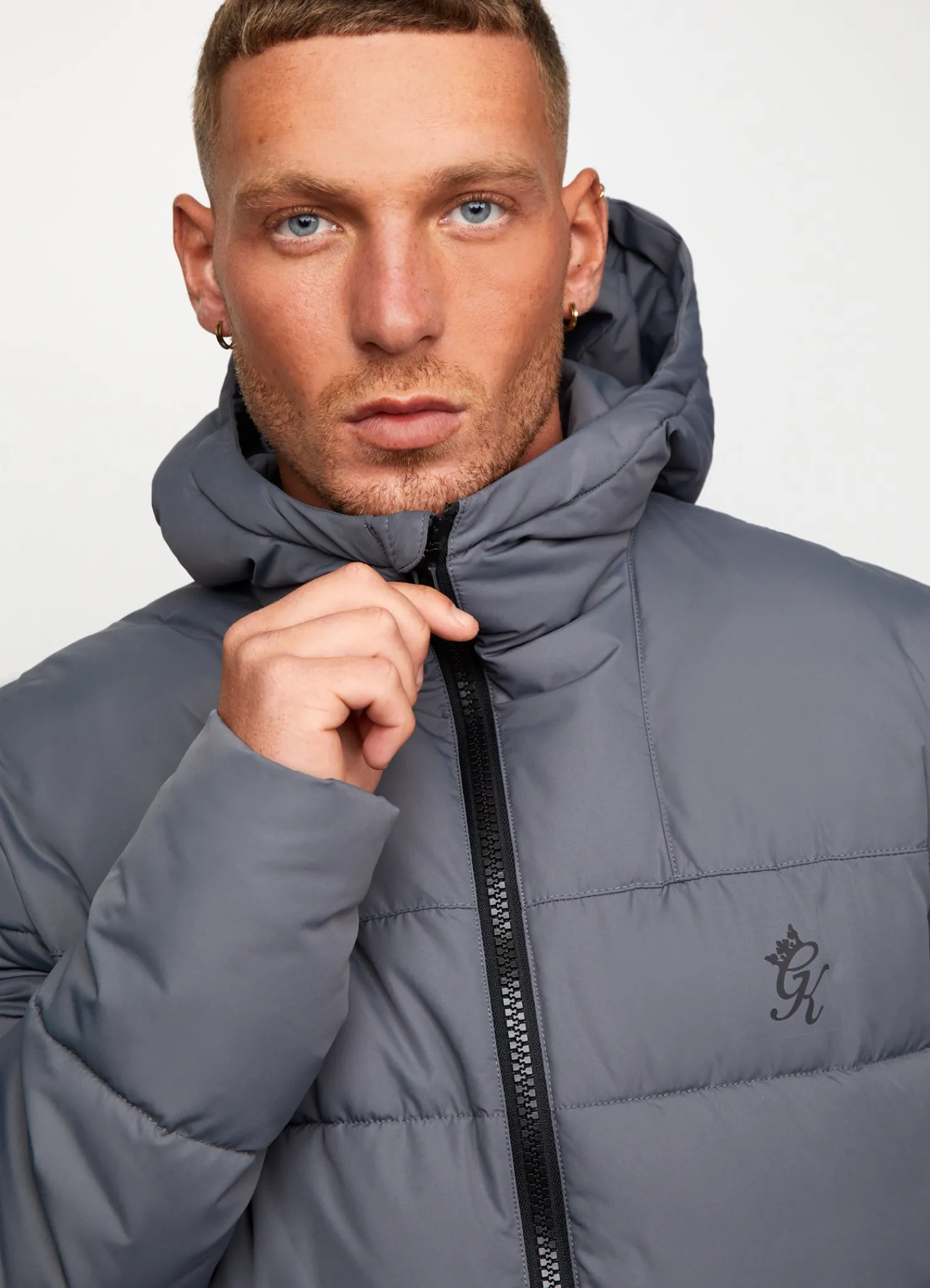 Outerwear<Gym King Core Tech Puffer Jacket Grey