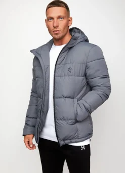 Outerwear<Gym King Core Tech Puffer Jacket Grey