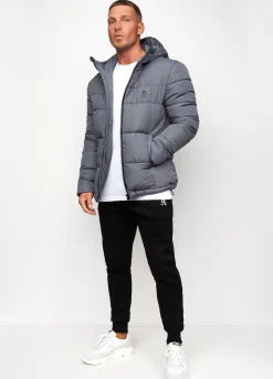 Outerwear<Gym King Core Tech Puffer Jacket Grey