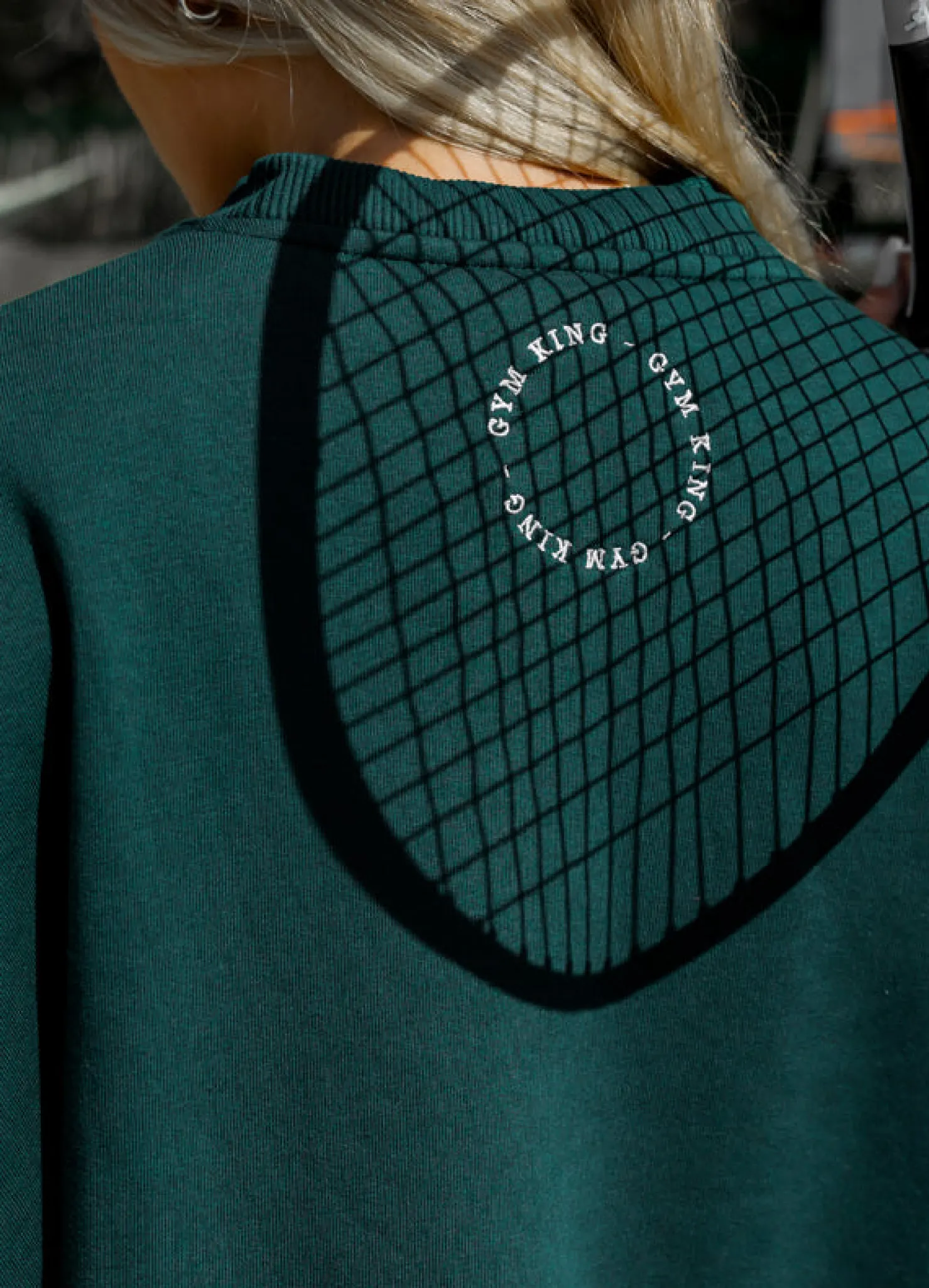 Sweatshirts<Gym King Court Luxe Crew Bottle Green