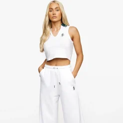 Tops & T-Shirts<Gym King Court Luxe Tank White