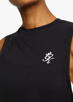Gymwear<Gym King Crop Vest Black