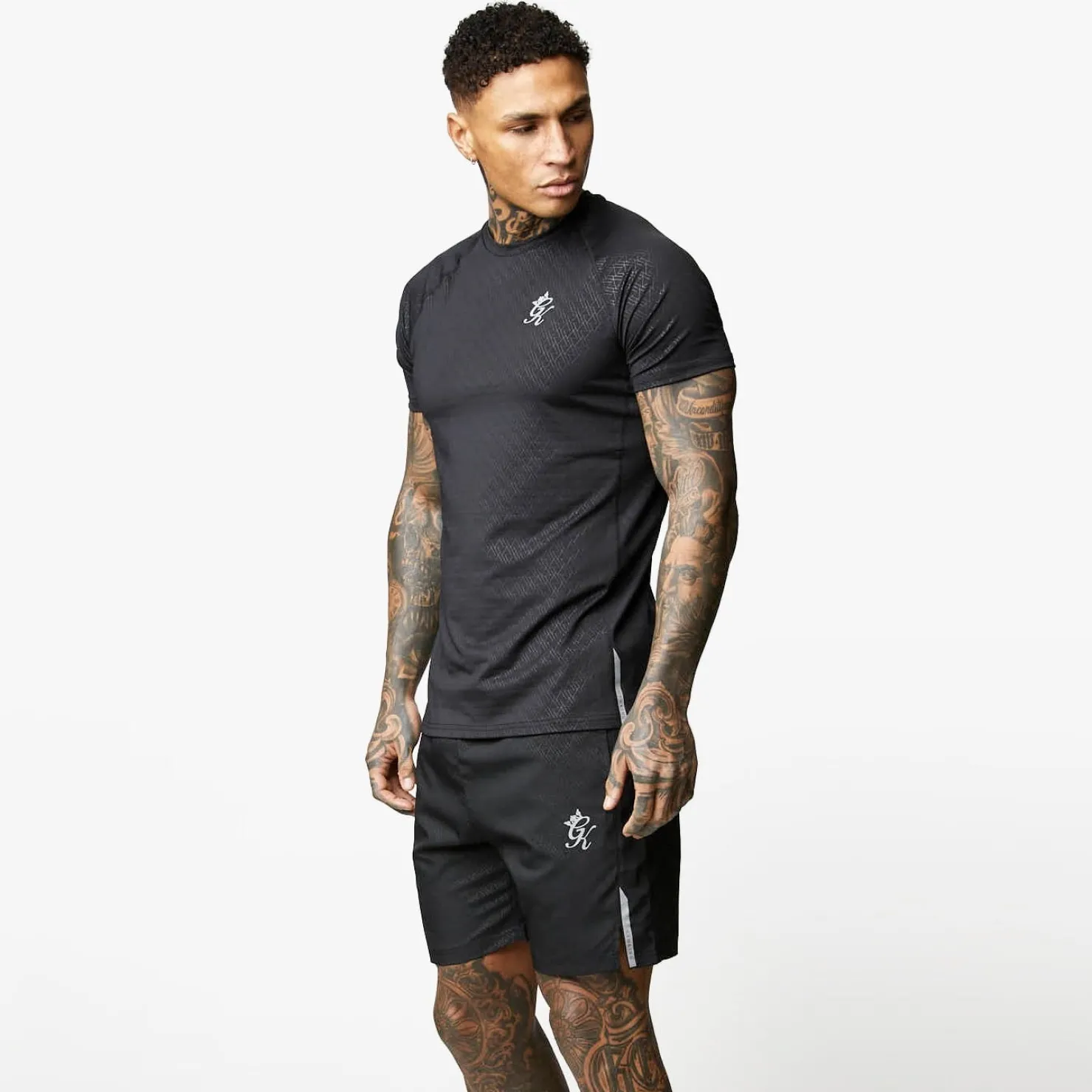 Gymwear<Gym King Debossed Energy Tee Black