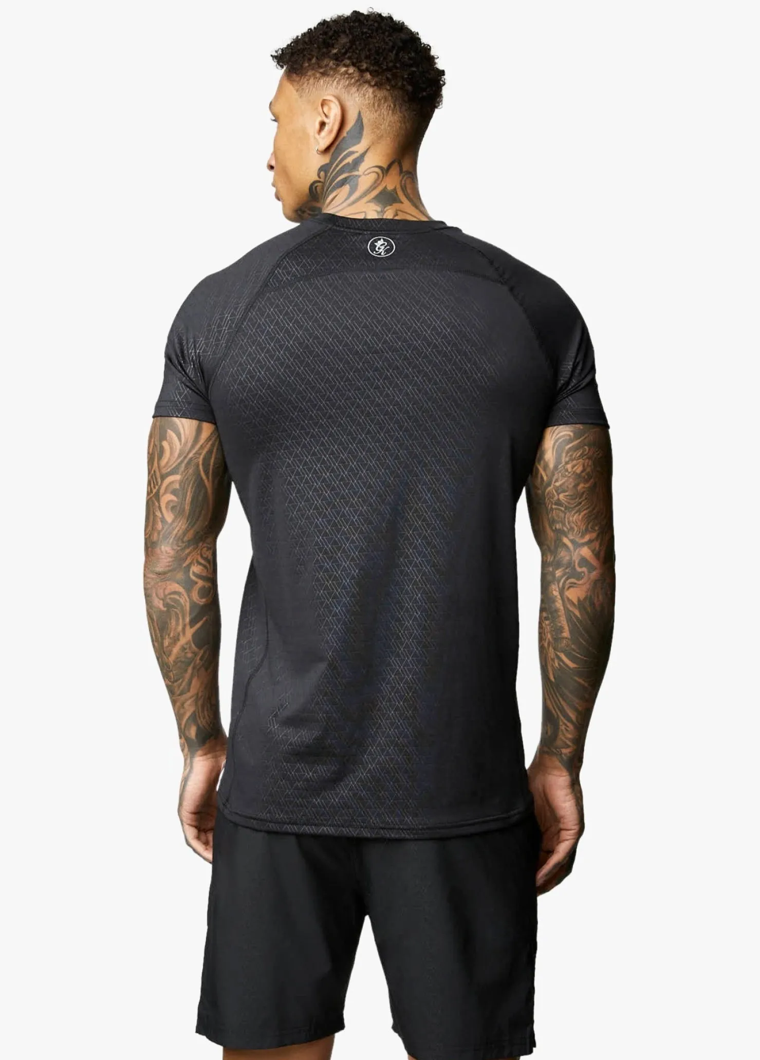 T-Shirts<Gym King Debossed Energy Tee Black