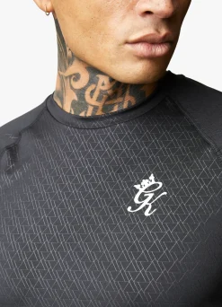 Gymwear<Gym King Debossed Energy Tee Black