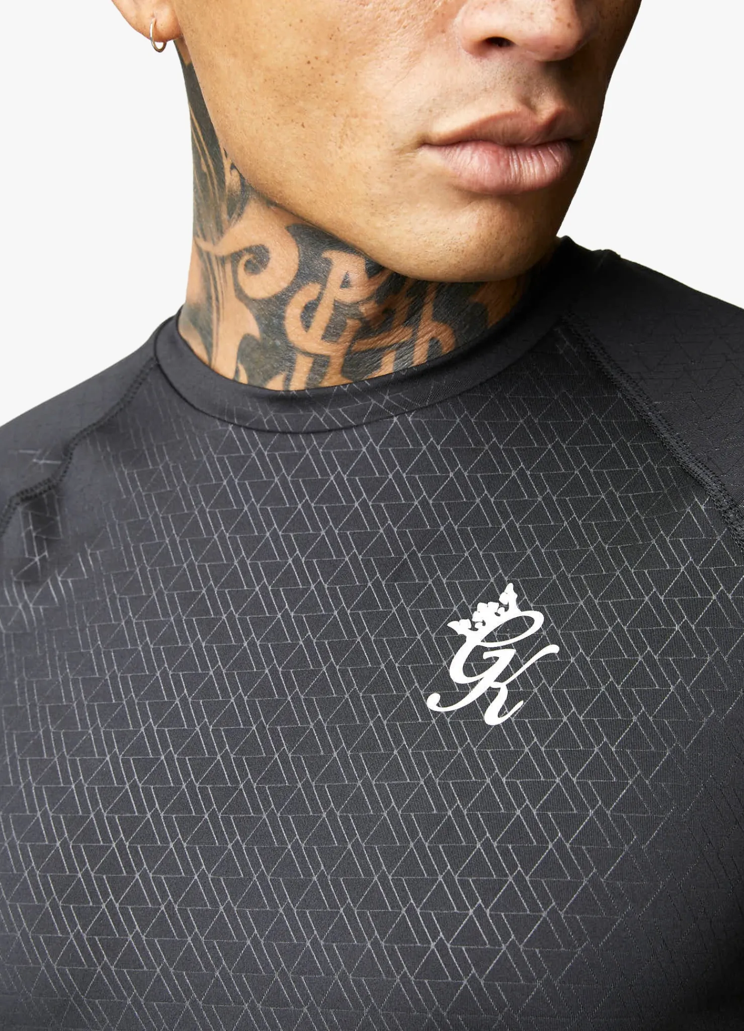 Gymwear<Gym King Debossed Energy Tee Black