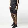 Gymwear<Gym King Debossed Victory Short 6.5" Black