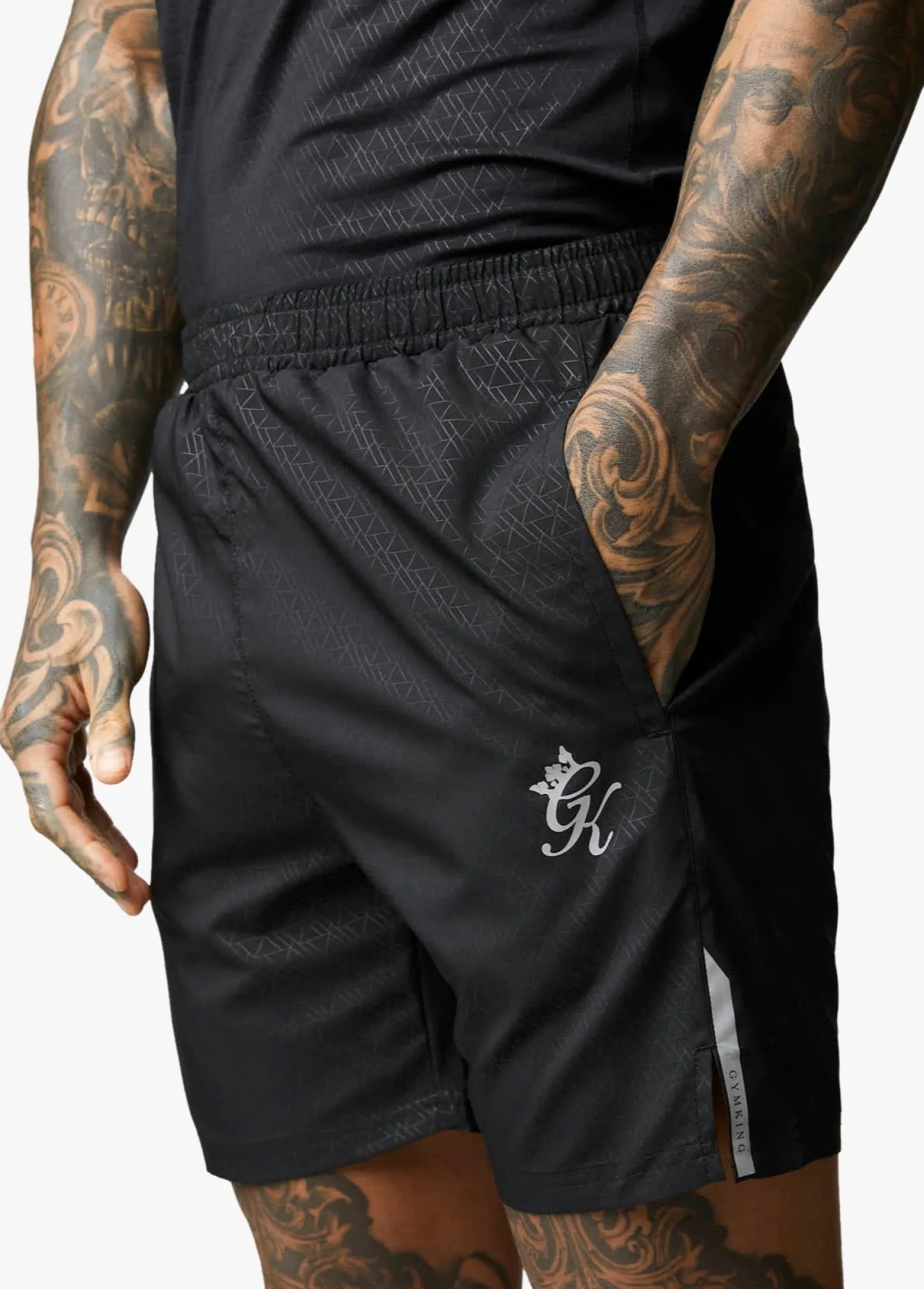 Shorts<Gym King Debossed Victory Short 6.5" Black