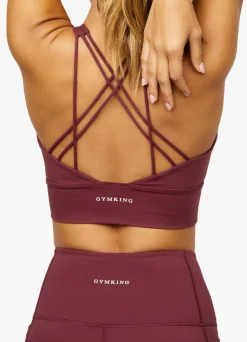Gymwear<Gym King Dominate Bra Red Wine