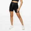 Shorts<Gym King Dynamic Zip Front Cycle Short Black