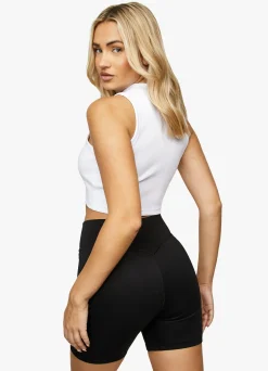Tops & T-Shirts<Gym King Dynamic Zip Tank White