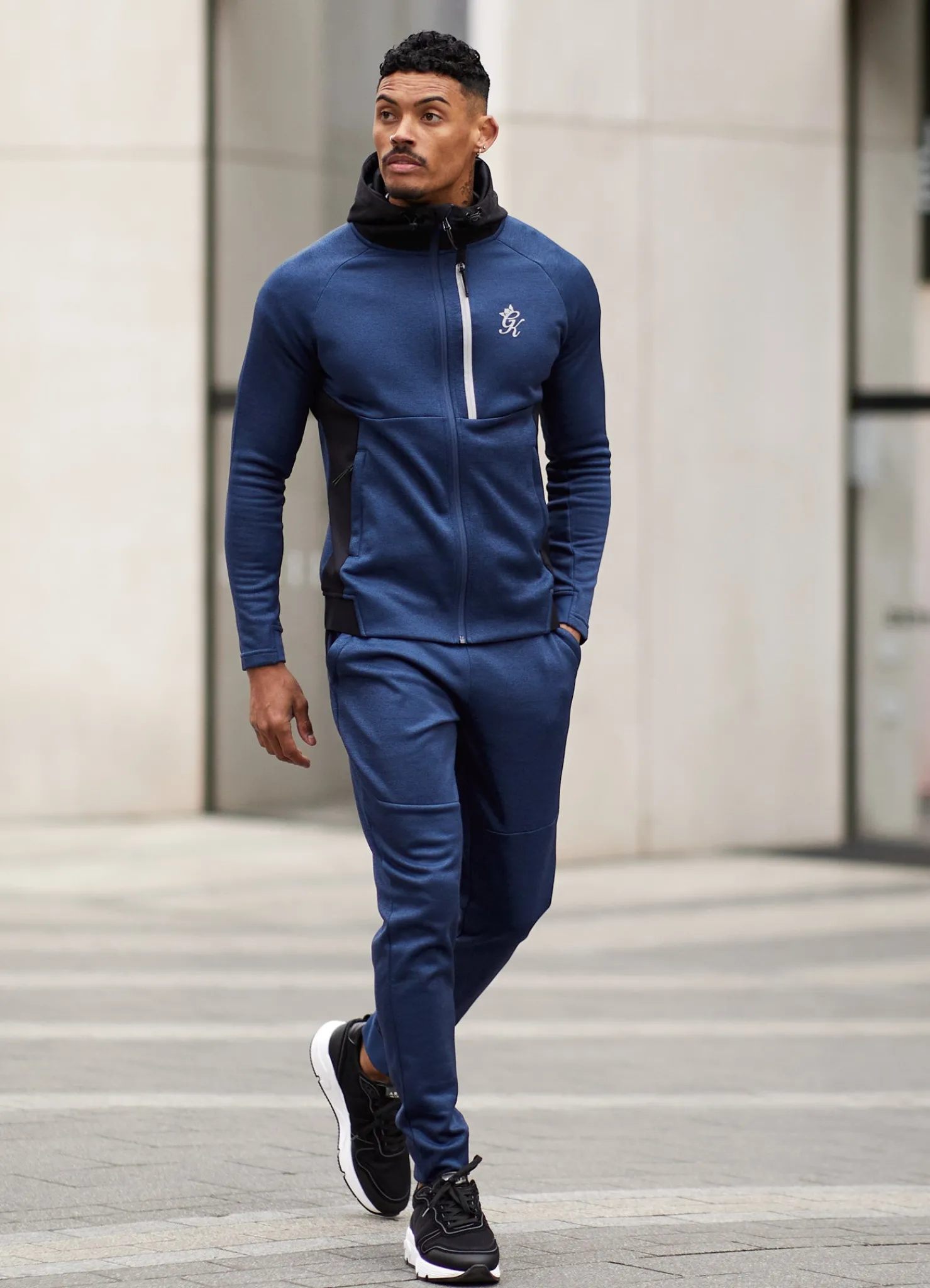 Tracksuit Tops<Gym King Endurance Full Zip Hood Navy/Black