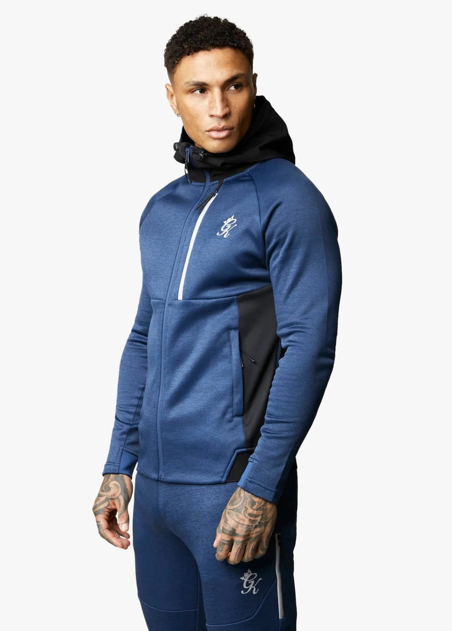 Tracksuit Tops<Gym King Endurance Full Zip Hood Navy/Black