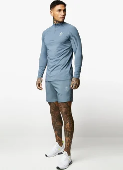 Gymwear<Gym King Energy 1/4 Zip Funnel Petrol Blue
