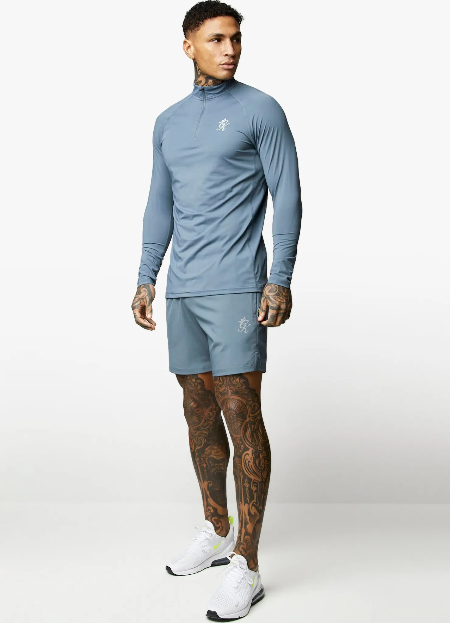 Gymwear<Gym King Energy 1/4 Zip Funnel Petrol Blue