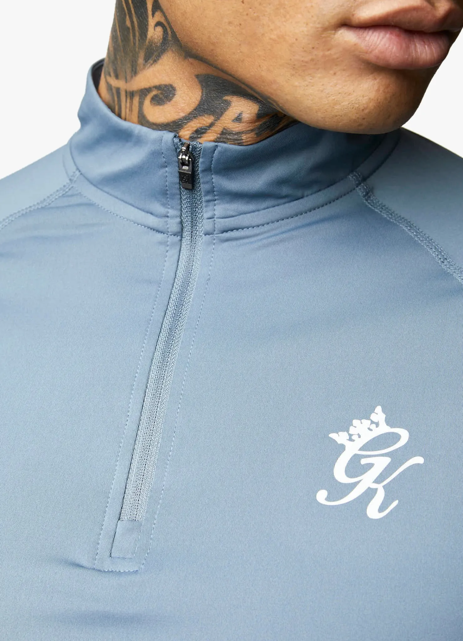 Gymwear<Gym King Energy 1/4 Zip Funnel Petrol Blue