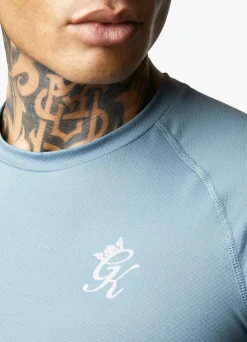 Gymwear<Gym King Energy Tee Petrol Blue