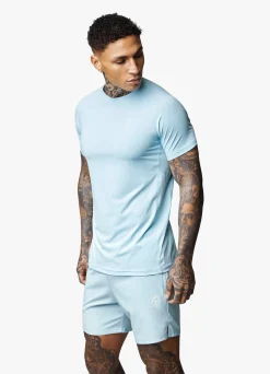 T-Shirts<Gym King Energy Tee Aqua Sky