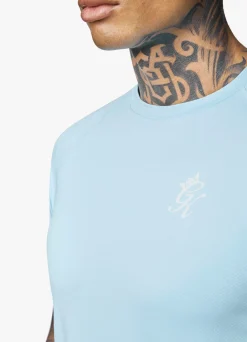 T-Shirts<Gym King Energy Tee Aqua Sky
