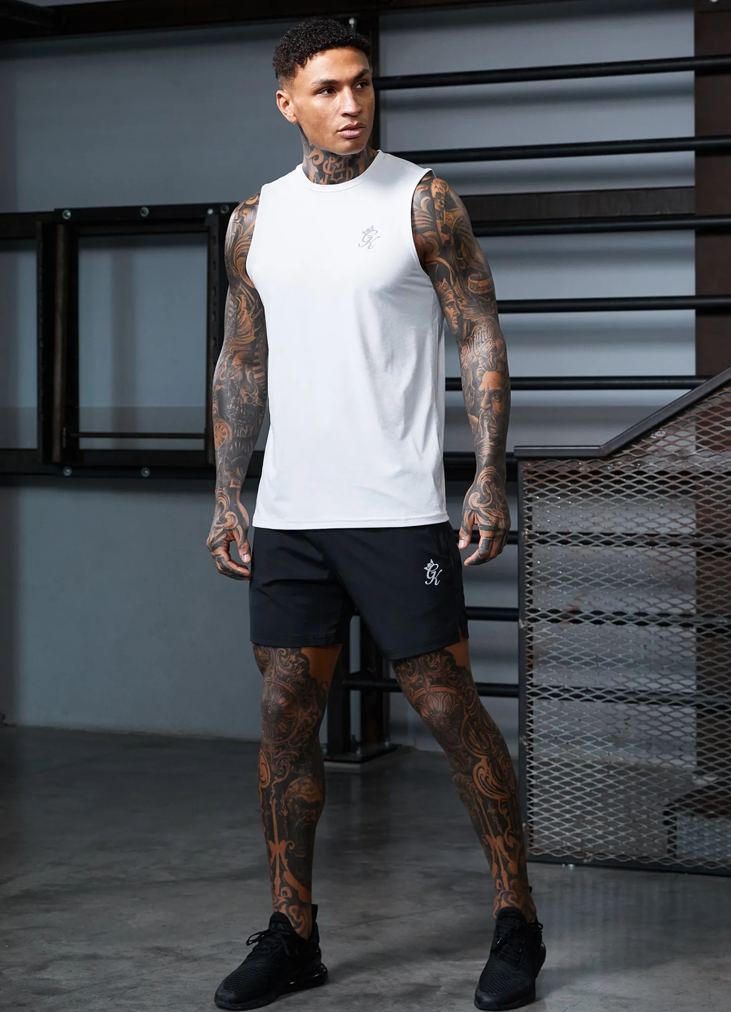 Vests<Gym King Energy Vest White