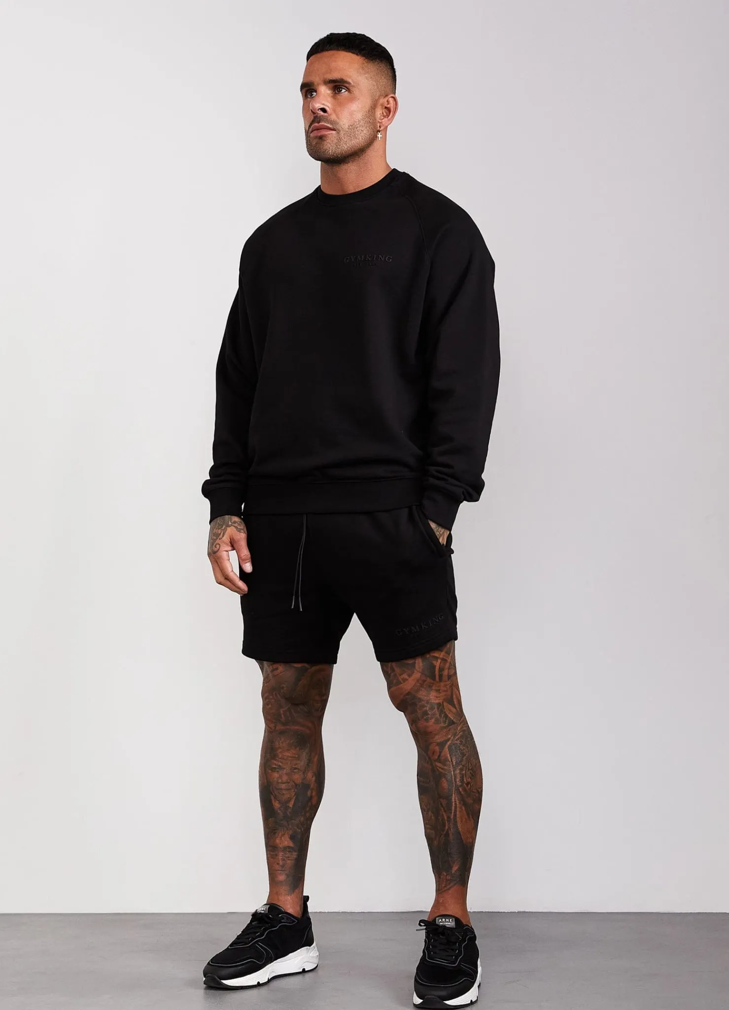 Sweatshirts & Hoodies<Gym King Est. Legacy Crew Black