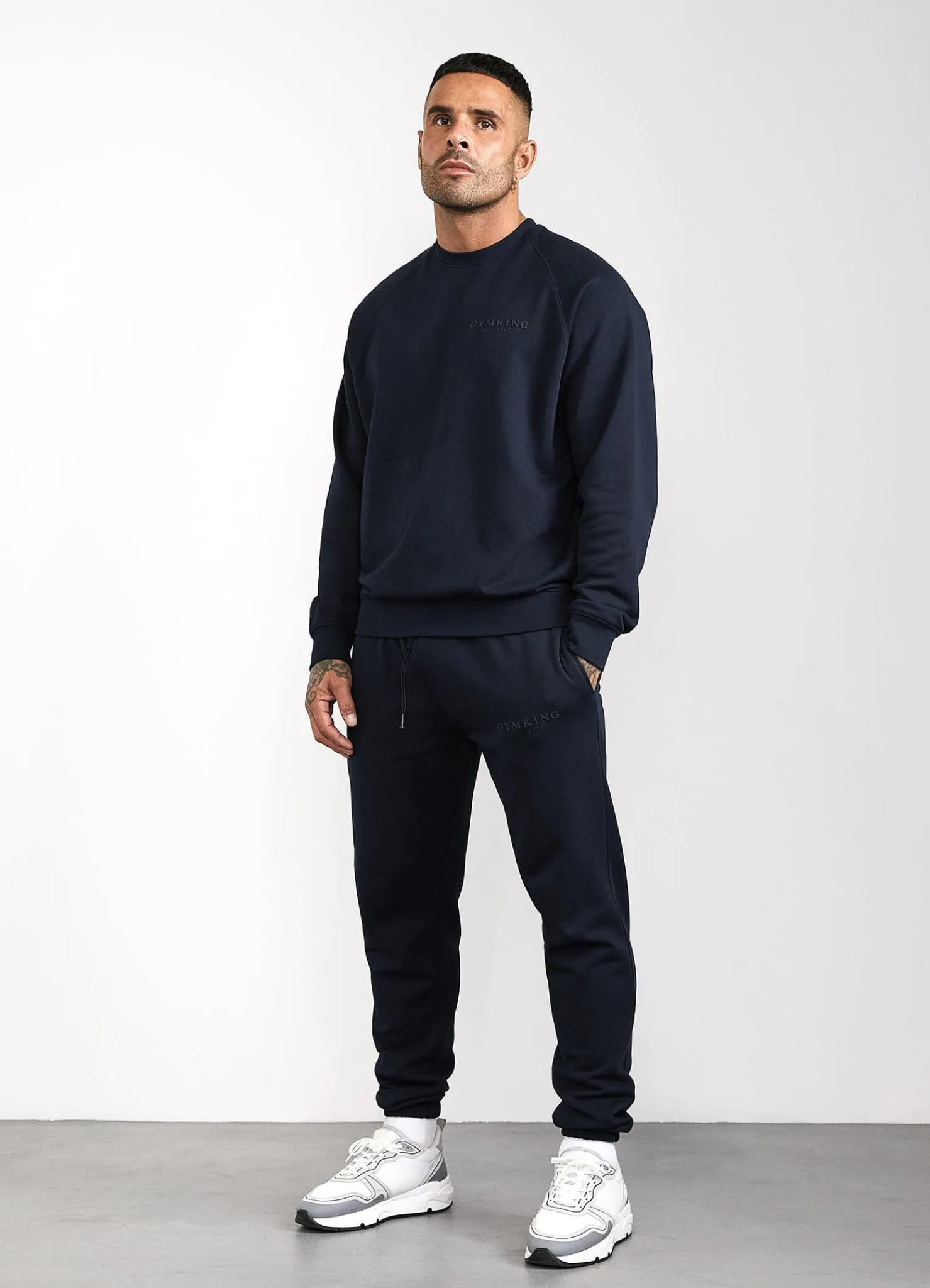 Sweatshirts & Hoodies<Gym King Est. Legacy Crew Navy