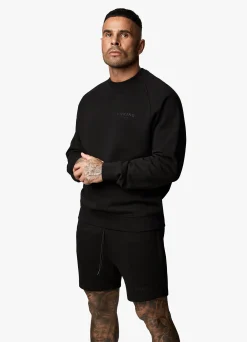 Sweatshirts & Hoodies<Gym King Est. Legacy Crew Black
