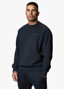 Sweatshirts & Hoodies<Gym King Est. Legacy Crew Navy